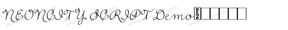 NEONCITY SCRIPT Demo字体转换